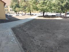 Blick über den neuen Freibereich der Wilhelm-Busch-Schule.