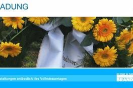 Kranzniederlegung zum Volkstrauertag