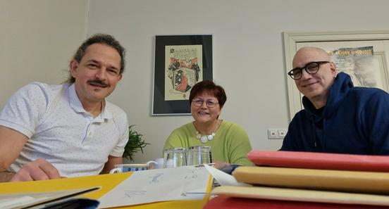 Die Jury bei ihrer märchenhaften Arbeit (v.r.): Thomas Feibel, Cornelia Stabrodt & Thomas Messerschmidt.