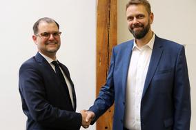 Prof. Dr. Andreas Wilms und Michael Pilgermann.
