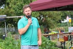 Vereinsvorsitzender Andreas Griebel berichtete zur Eröffung über die jüngsten Fortschritte.