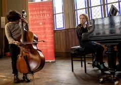 Szene des "Jugend musiziert"-Regionalwettbewerbs in Brandenburg an der Havel.