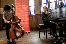 Szene des "Jugend musiziert"-Regionalwettbewerbs in Brandenburg an der Havel.