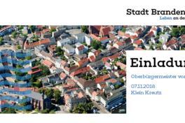 Oberbürgermeister im Brandenburger Ortsteil Klein Kreutz vor Ort