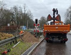 Das Andreaskreuz an seinem neuen Standort.