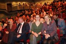 Die Beigeordneten Susanne Fischer, Thomas Barz, Alexandra Adel und die Landtagsabgeordnete Britta Kornmesser saßen in der ersten Reihe.