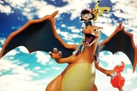 Comicbild mit Drachen und Kind