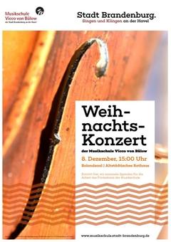 Plakat zum Weihnachtskonzert