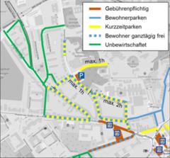 Grafik: IVAS Auszug aus Parkraumkonzept mit Anpassungen