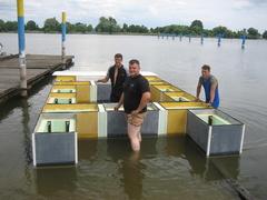 Noch schwimmt der "Rohbau".