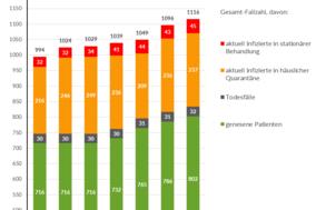 Corona-Wochengrafiken des Gesundheitsamtes