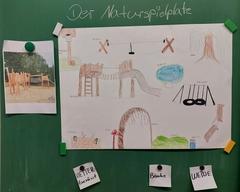 gemaltes Bild vom Spielplatz