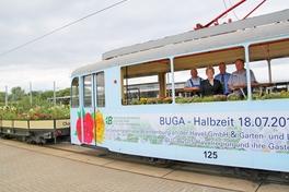 Rollende Blumenschau zur BUGA