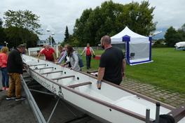 Drachenboote auf dem Beetzsee