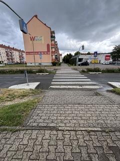 südliche Ansicht des Fußgängerüberweges
