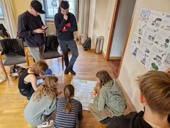 In Gruppenarbeit wurden Jugendwohlfühlplätze benannt.