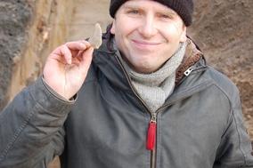 Archäologe Torsten Trebeß in Schmerzke