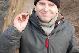 Archäologe Torsten Trebeß in Schmerzke