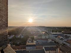 Blick auf die historische Innenstadt vom Katharinenkirchturm.