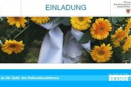 Tag des Gedenkens an die Opfer des Nationalsozialismus