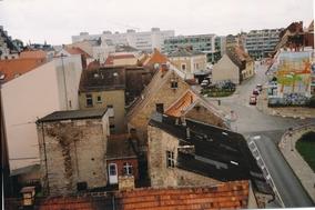 Blick vom Mühlentorturm zum Neustädtischen Markt 1990er Jahre.