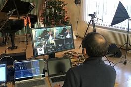 Aufnahmen für den Klingenden Adventskalender der Musikschule "Vicco von Bülow"