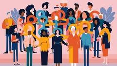 Symbolbild für Zusammenhalt zwischen den Menschen.