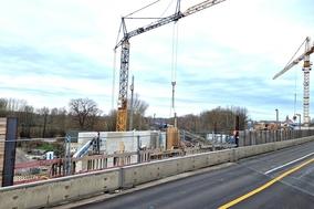 Die Brücken-Baustelle sorgt am 18./19. Januar 2025 für die Vollsperrung der Potsdamer Straße.