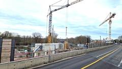 Die Brücken-Baustelle sorgt am 18./19. Januar 2025 für die Vollsperrung der Potsdamer Straße.