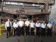 Erinnerungsfoto mit dem Beigeordneten Thomas Barz (links).