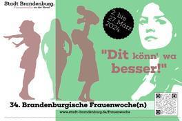 Plakat zur Ankündigung der Frauenwoche