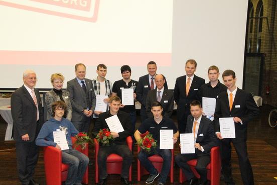 Preisträger und Laudatoren des 13. Innovationspreisses 2014