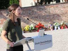 Die stellvertretende Leiterin der Gedenkstätte, Lisa Quaeschning.