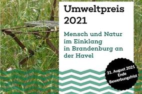 Poster des Umweltpreises 2021: Mensch und Natur im Einklang in Brandenburg an der Havel