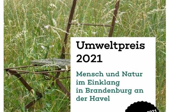 Poster des Umweltpreises 2021: Mensch und Natur im Einklang in Brandenburg an der Havel