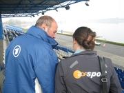 TV-Fachleute von ARD und ZDF zum vor-Ort-Termin auf der Regattastrecke