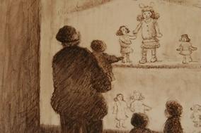 Besucher im Museum
