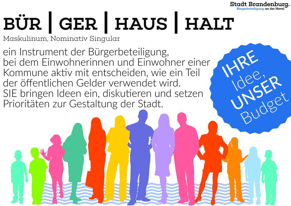 Eine Beschreibung des Wortes Bürgerhaushalt.