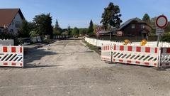 abgesperrter Baustellenbereich