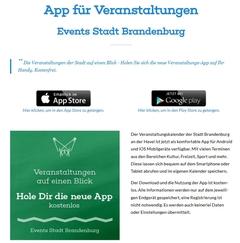 Mit der App "BRB Events" lassen sich Veranstaltungen, Termine und Highlights bequem auf dem Smartphone abrufen.