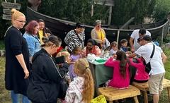 Die Bastelstraße des Demokratischen Frauenbundes war immer gut besucht