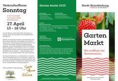 Der Flyer zum 11. Gartenmarkt.