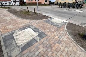 neu errichteter Streckenabschnitt des Gehweges