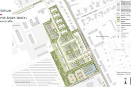 Kartenausschnitt des Bebauungsplangebietes