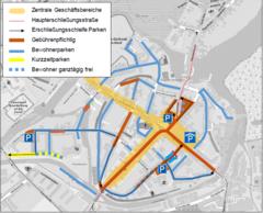 Grafik: IVAS Auszug aus Parkraumkonzept mit Anpassungen