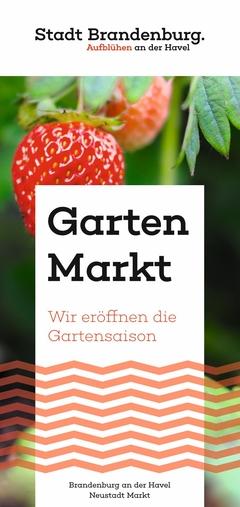 Es ist Zeit für den Garten-Markt im Stadtzentrum.