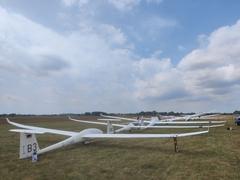 Segelflugzeuge auf dem Flugplatz Brandenburg-Mühlenfeld.