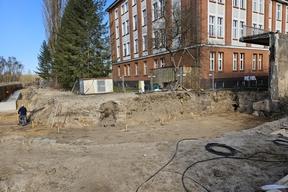 Anschlussbereich nördliches Stützbauwerk