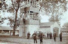 Ein Foto von einer Übung, die 1918 stattgefunden hat.