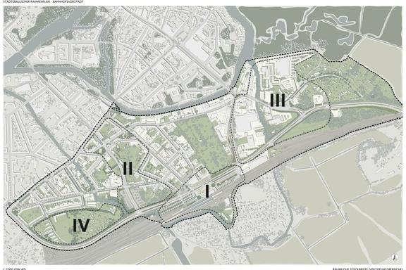 Karte Rahmenplan Bahnhofsvorstadt